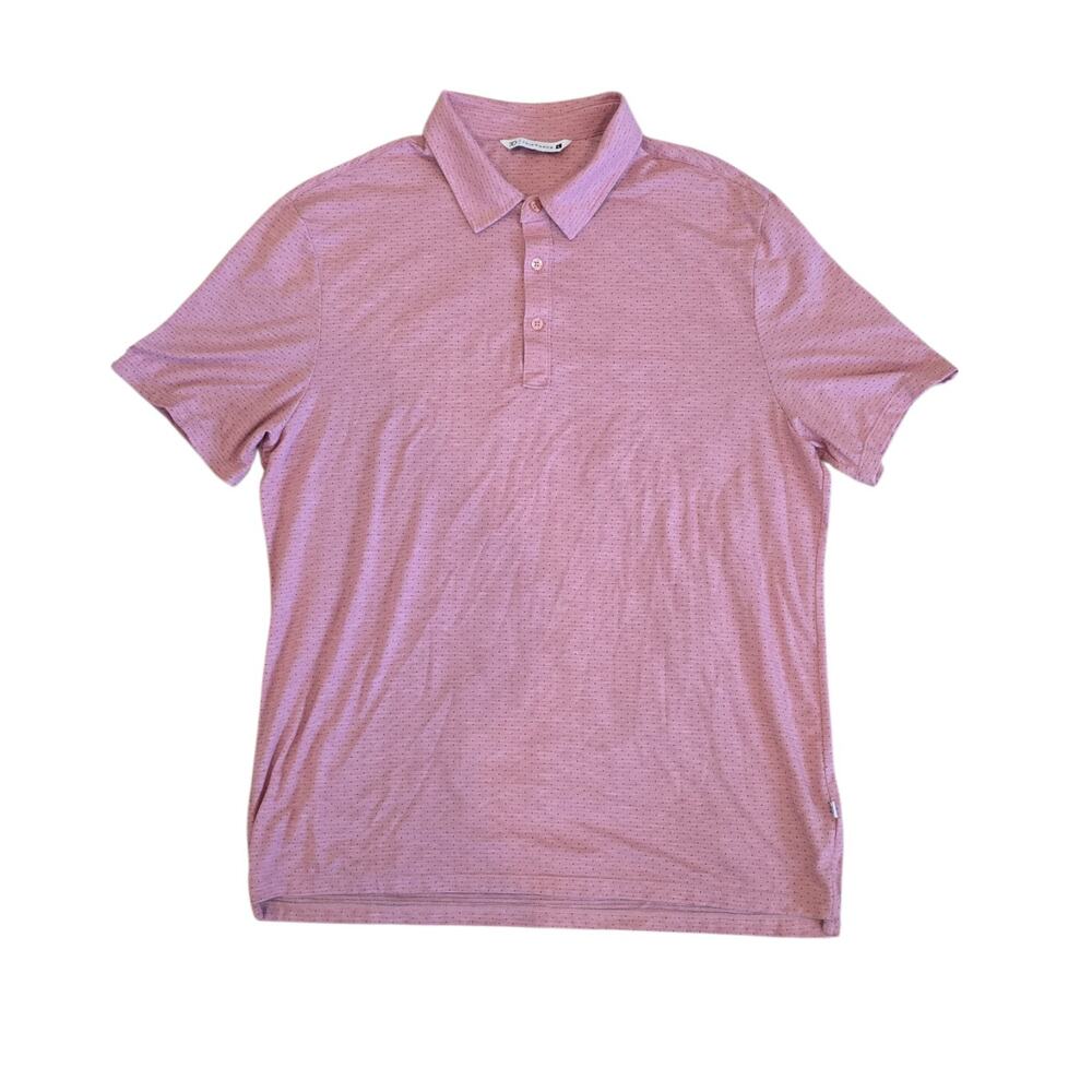 7 Diamonds 7D Gautier Stretch Performance Polo Men's Large Pink